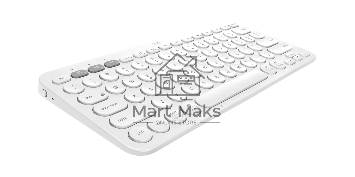 Клавиатура беспроводная Logitech K380, Bluetooth, белый