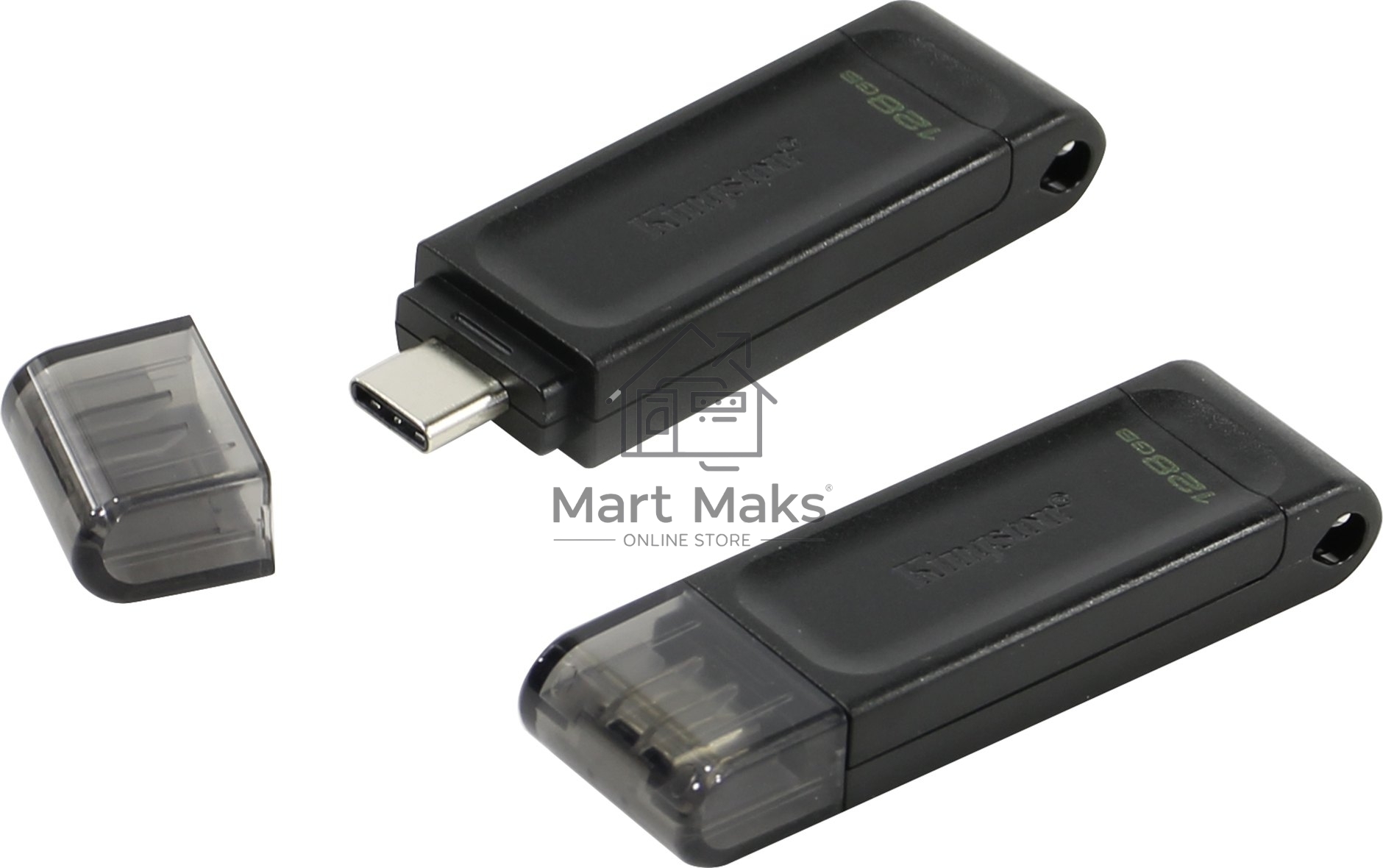 Флешка USB R/W R/W Kingston 128Gb DataTraveler DT70 <DT70/128GB>, USB-C 3.2 Gen 1