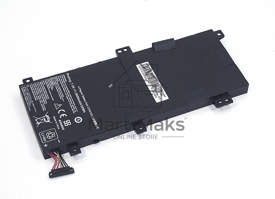 Аккумуляторная батарея для ноутбука Asus TP550LA 7.5V 38Wh OEM черный