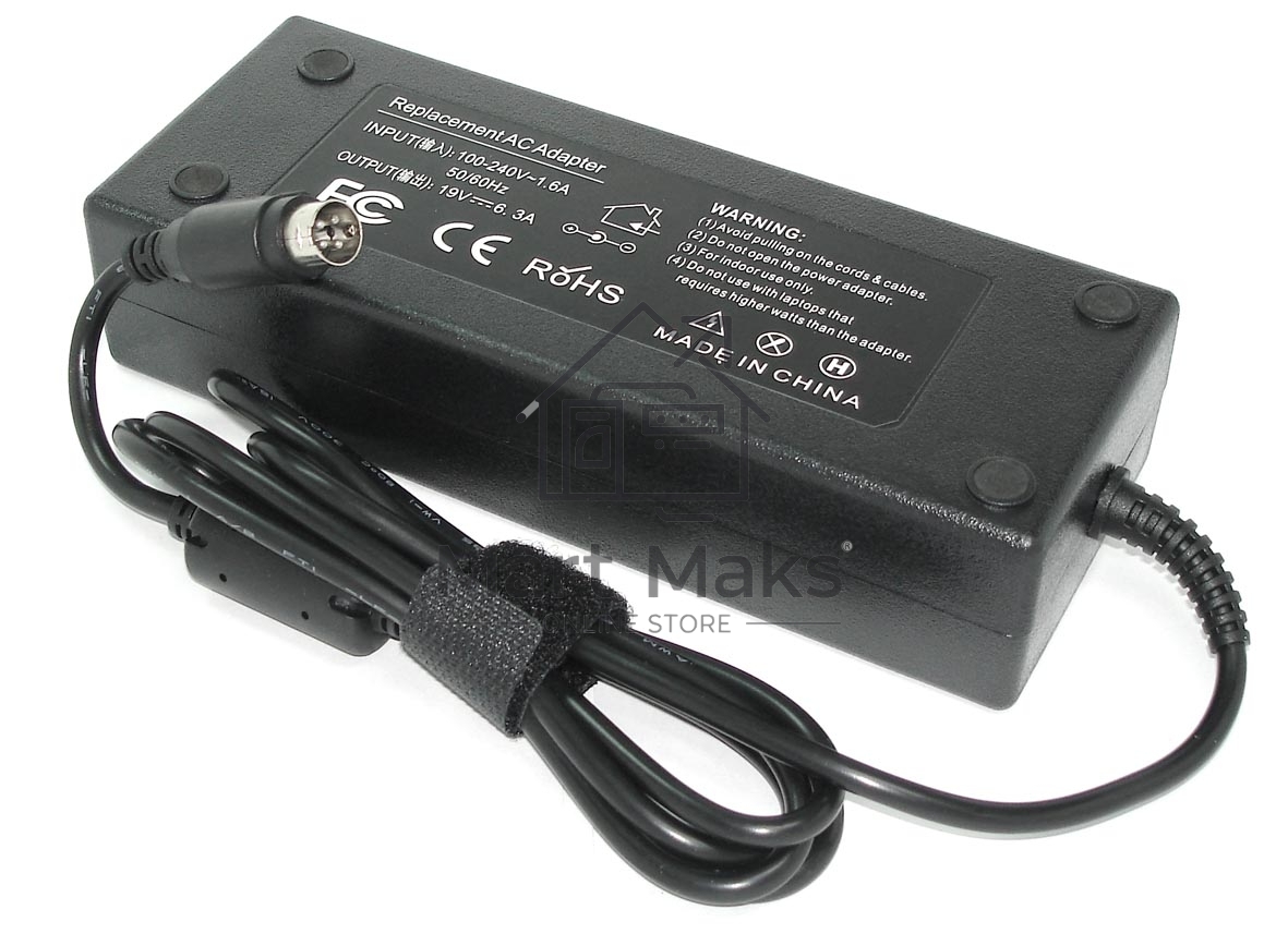Блок питания (сетевой адаптер) для ноутбуков Acer 19V 6.3A 4 pin VP REPLACEMENT