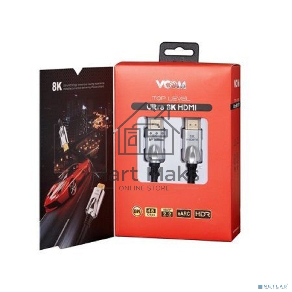 Кабель HDMI 19M/M,ver. 2.1, 8K@60 Hz 1.5m VCOM <CG862-1.5M> VCOM/TELECOM