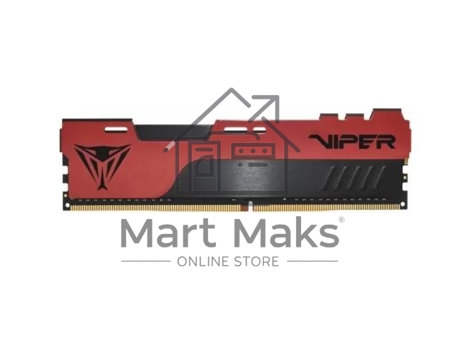 Оперативная память Patriot Viper Elite II, DDR4, 4GB (1x4 GB), 2666 MHz, CL16, DIMM, радиатор, красный
