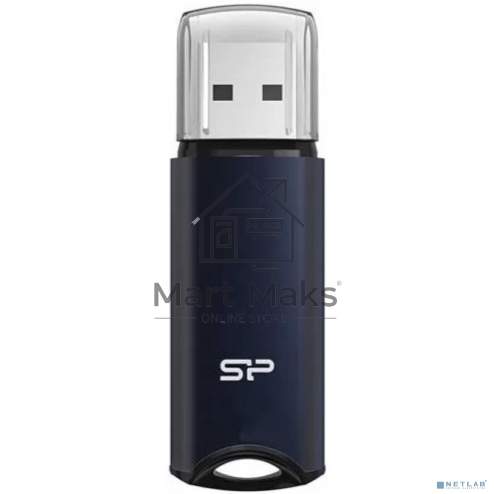 Флешка USB R/W 32Gb Silicon Power Marvel M02, USB 3.0, синий