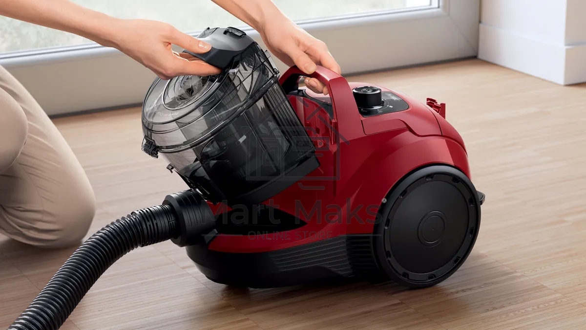 Пылесос Bosch BGS21WX200 красный, 2000 Вт, уборка сухая, пылесборник контейнер, 2 л