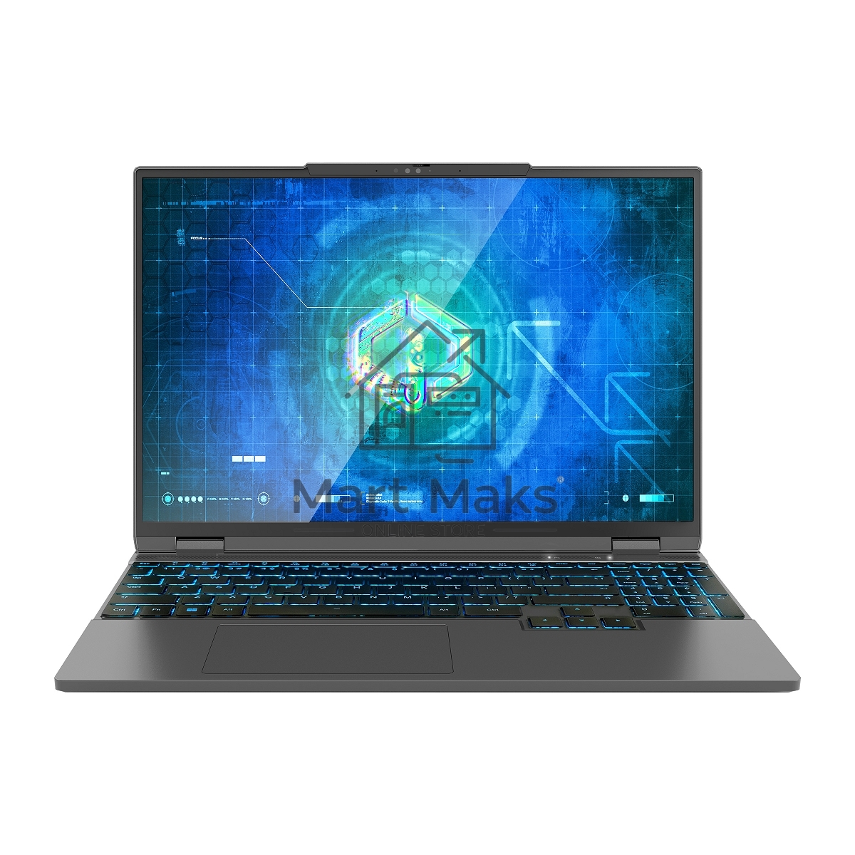 Ноутбук MAIBENBEN X-Treme Typhoon X15B Ryzen 7 8845HS 16Gb SSD 1Tb NVIDIA RTX 4060 8Gb 15,3 WQXGA IPS Cam 60.1Вт*ч Linux Серый X15B-R78846GQSLBRE0