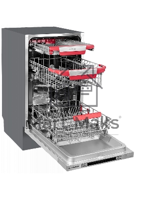 Встраиваемая посудомоечная машина Kuppersberg GSM 4573, серебристый, 45 см, 10 компл., 49 дБ, класс A++