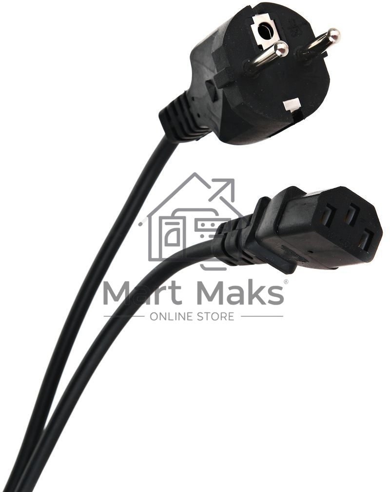 Кабель компьютер - розетка 3m 220V (Европейский стандарт) VCOM/TELECOM