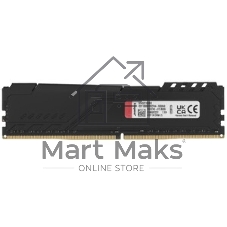 Оперативная память Kingston Fury Beast, DDR4, 32GB (2x16GB), 3200MHz, CL16, DIMM, с радиатором, RGB, черный