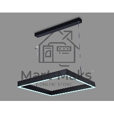 Светильник Ambrella light FA6626 BK черный 65W 600*600*720 (ПДУ РАДИО 2.4G)