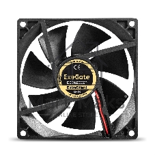 Вентилятор 12В DC ExeGate ExtraSilent ES09225B2P (92x92x25 мм, 2-Ball (двойной шарикоподшипник), 2pin, 1800RPM, 21dBA)