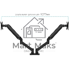 Кронштейн для мониторов Arm Media LCD-T23 black 4 шт/уп. Кр. стал. настол. для 2-х мон. 17