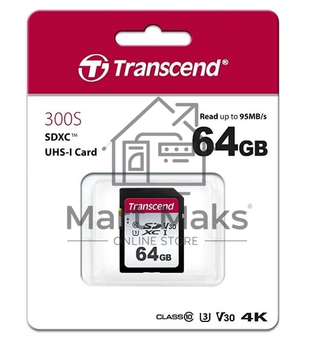 Флеш карта SD 64GB Transcend SDХC UHS-I U3