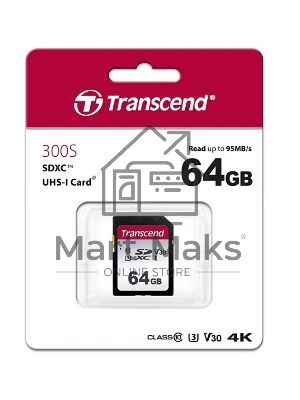 Флеш карта SD 64Gb Transcend SDХC UHS-I U3