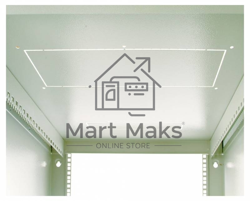 Шкаф настенный ЦМО ШРН-12.650 12U 600x650мм пер.дв.стекл несъемные бок.пан. 50кг серый