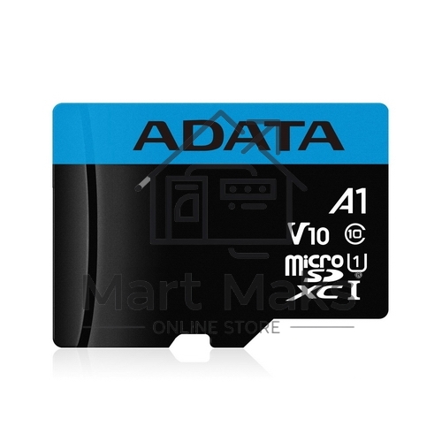 Флеш карта Micro SecureDigital 128Gb ADATA AUSDX128GUICL10A1-RA1 MicroSDXC Class 10 UHS-I, SD adapter