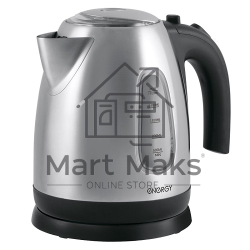 Чайник электрический Energy E-278 из нержавеющей стали,1.7 л, 1850-2200 Вт (в уп. 8 шт)