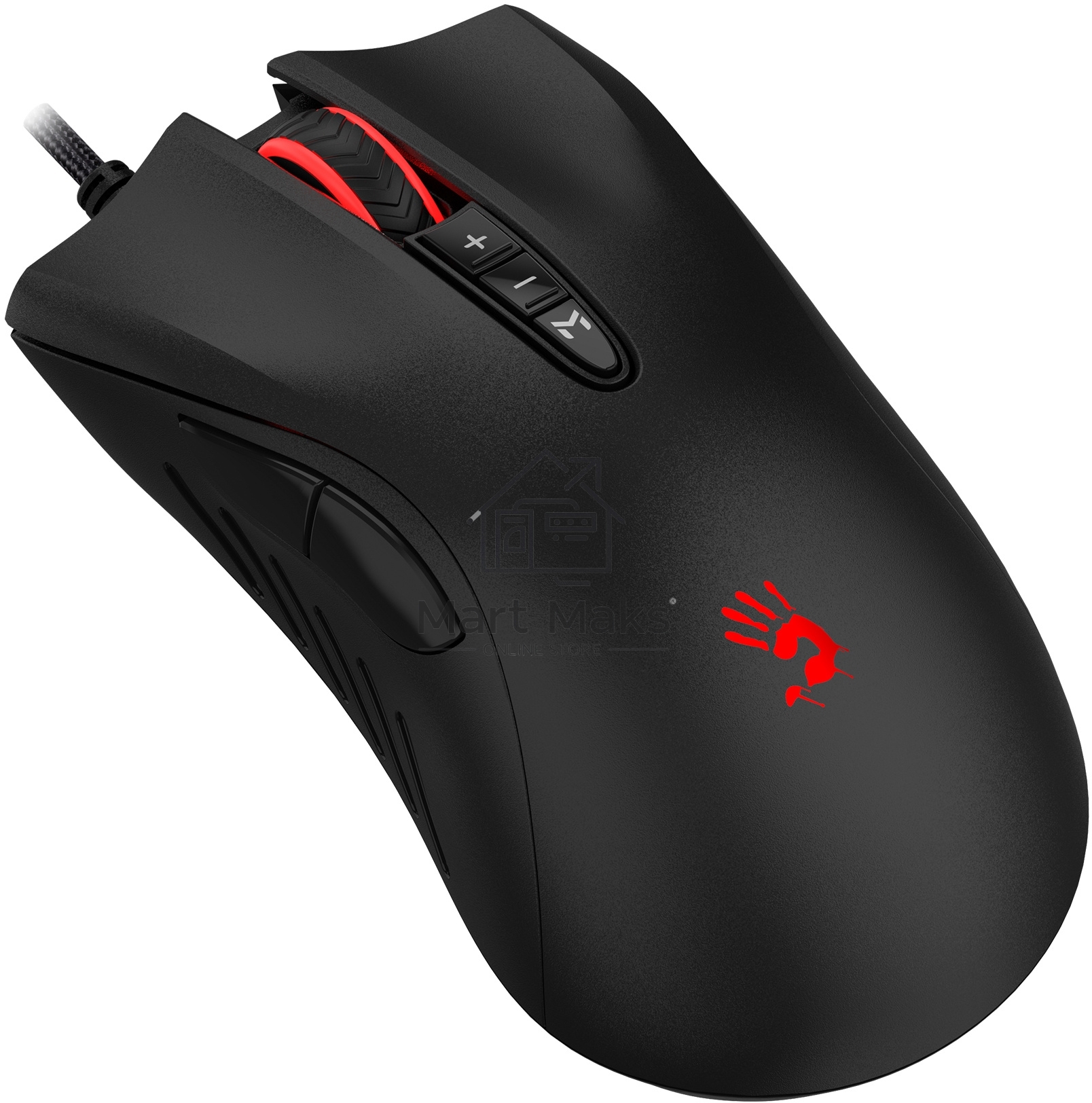 Мышь проводная A4Tech Bloody ES5 черный, 3200 dpi, USB Type-A, кнопки - 8