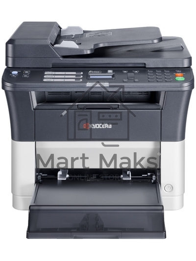 МФУ лазерный Kyocera Ecosys FS-1025MFP (1102M63RU0/1102M63RUV/1102M63RU2/1102M63NX2/1102M63DZ2), A4, ч/б, печ. до 25 стр/мин., скан. до 18 стр/мин. (ч/б) 6 стр/мин. (цвет), 600 x 1800 dpi (печать) 600x600dpi (скан), USB, RJ-45