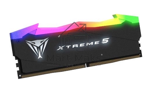 Оперативная память Patriot Viper Xtreme 5, DDR5, 32Gb (2x16Gb), 7600MHz, CL36, DIMM, с радиаторами, RGB, черный