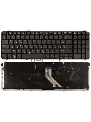Клавиатура для ноутбука HP Pavilion DV6-1000 DV6-2000 матовая черная