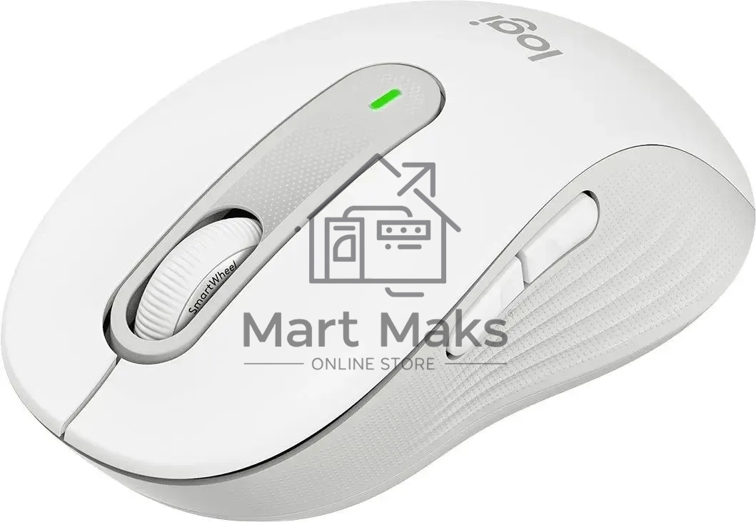 Мышь беспроводная Logitech Signature M650 белый, 4000 dpi, радиоканал, Bluetooth, USB, кнопки - 5