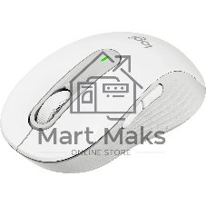 Мышь беспроводная Logitech Signature M650 белый, 4000 dpi, радиоканал, Bluetooth, USB, кнопки - 5