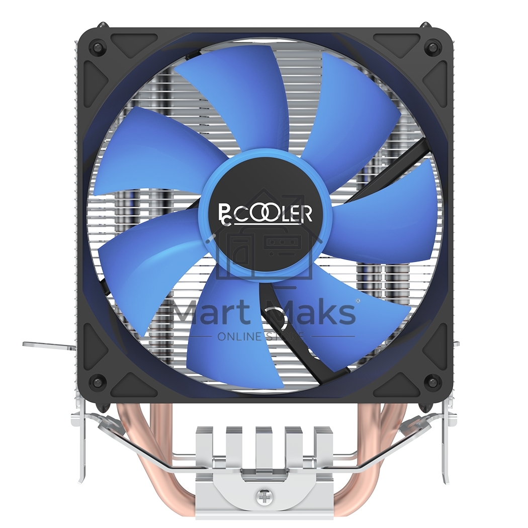 Кулер PCCooler S93 V2 S775/115X/AM2/AM3/AM4/FM1/FM2 (40 шт/кор, TDP 102W, вент-р 90мм, 2 тепловые трубки 6мм, 2200RPM, 22dBa)