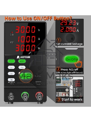 Лабораторный блок питания программируемый Amperin AI-MW3010 30V, 10A, 0,3 кВт