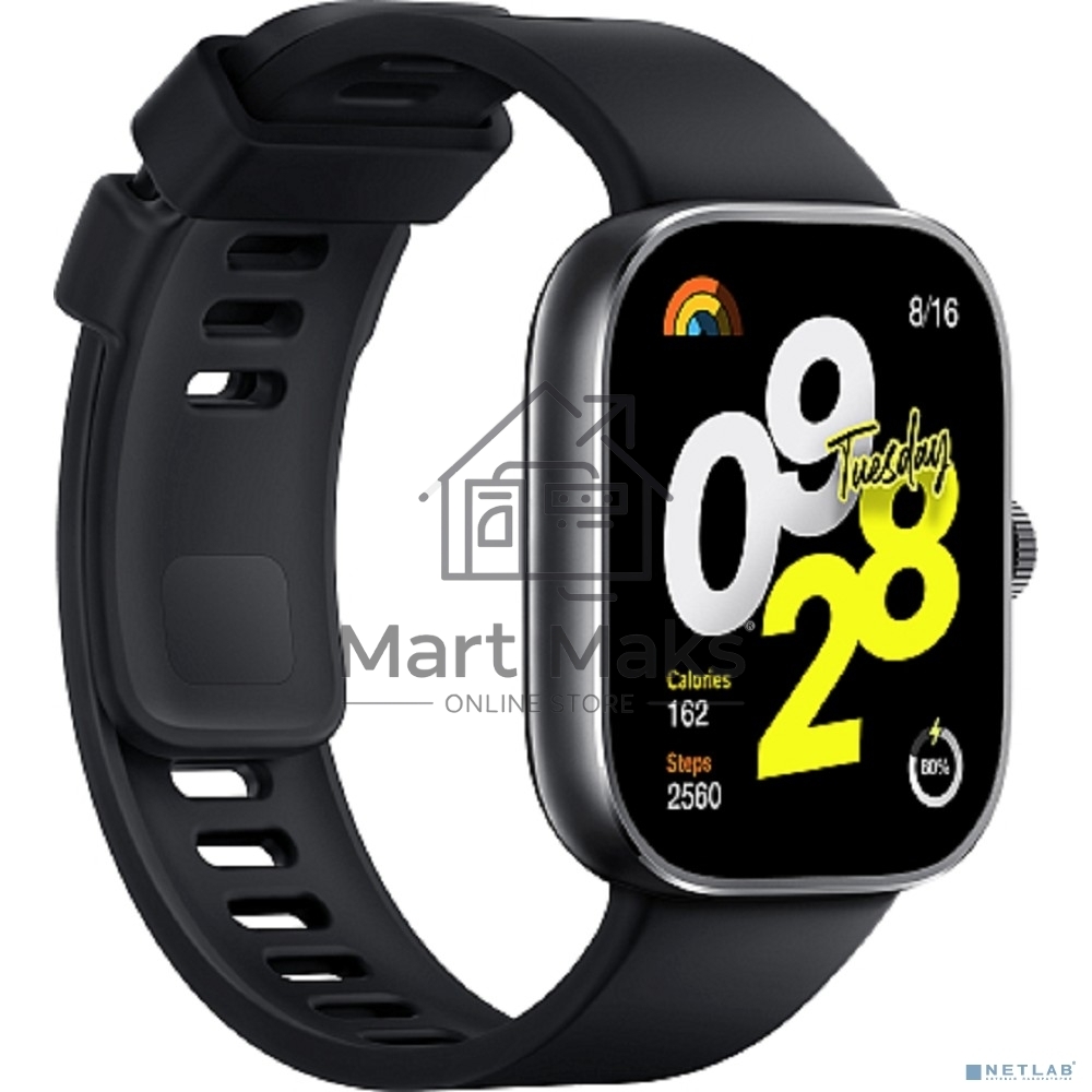Смарт-часы Xiaomi BHR7854GL REDMI WATCH 4 OBSID. черный