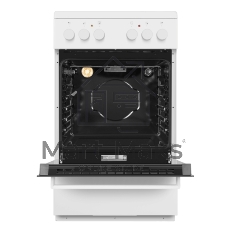 Плита электрическая Maunfeld MEC55CW07 белый, конфорок 4 шт, духовка 60 л, 50 см x 85 см x 60 см