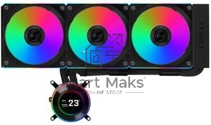 Система жидкостного охлаждения Lian-Li HydroShift II LCD-C 360CL ARGB Soc-AM5/AM4/1700/1851 черный 4-pin 31dB Al+Cu LCD Ret (G89.GHS2LCD36RB.R0)