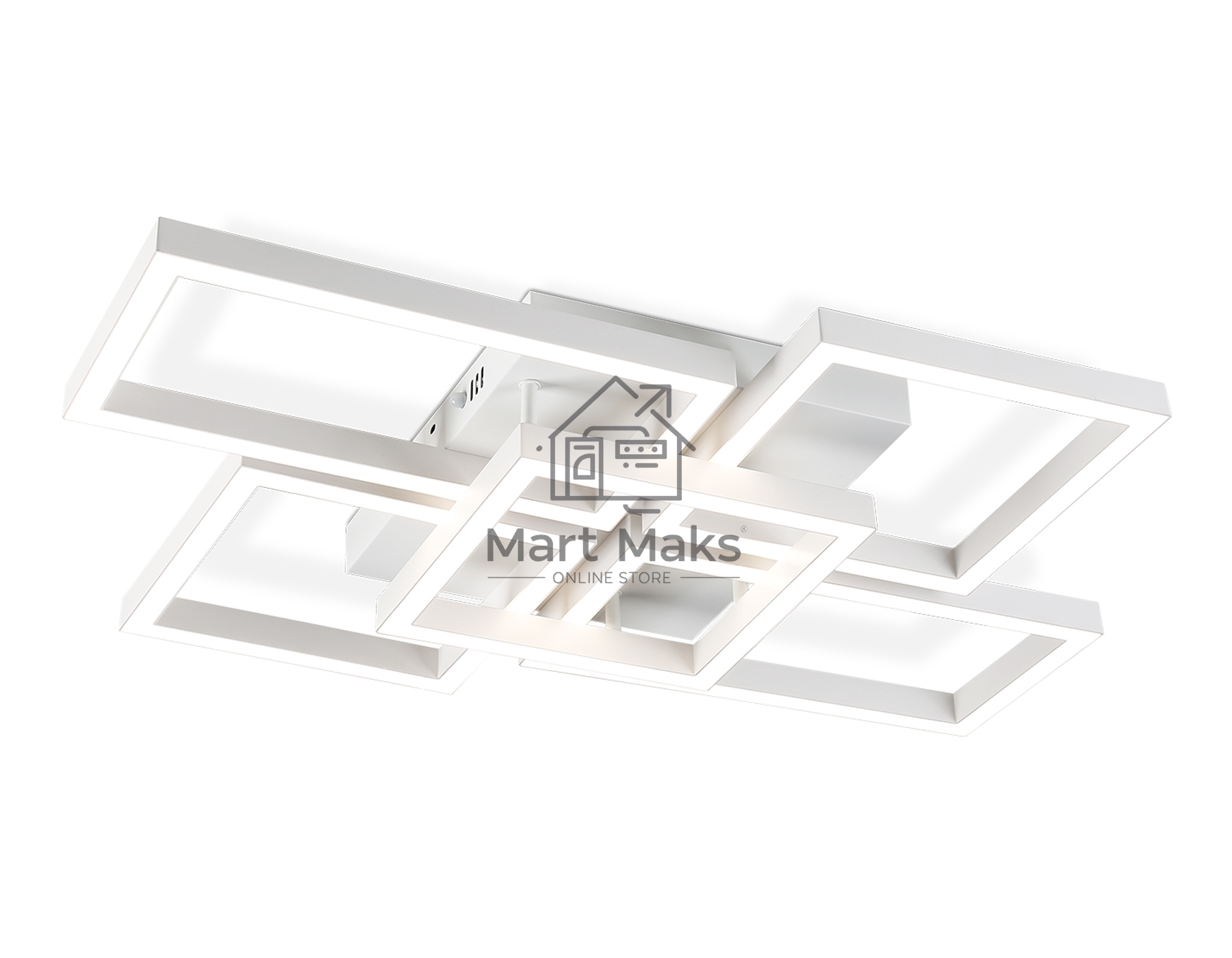 Потолочный светодиодный светильник Ambrella light FA1011/4+1 WH белый 90W 3000K-6400K 710*490*95 (ПДУ ИК)