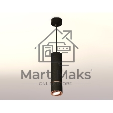 Светильник Ambrella Light XP7402055 SBK/PPG черный песок/золото розовое полированное MR16 GU5.3