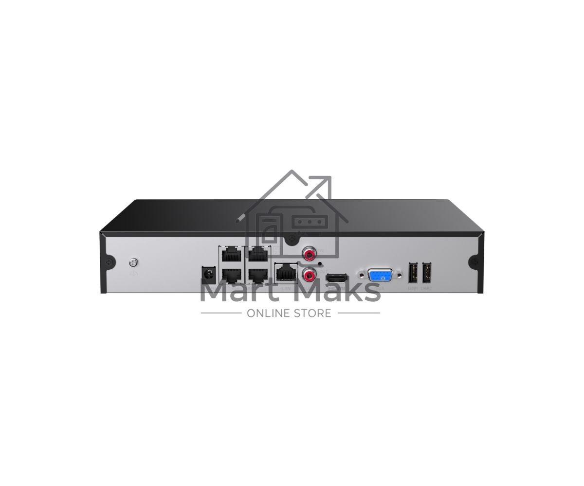Видеорегистратор IP-COM NVR3104-4P 4-канальный PoE сетевой UHD