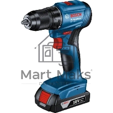 Дрель-шуруповерт Bosch GSR 185-LI, 18 В, 2 Ач, 50 Нм, бесщеточный