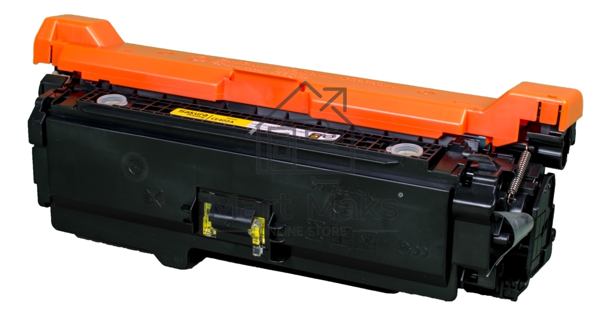 Картридж Sakura CE402A для HP Enterprise 500 Color M551n/525f/525dn/570/575f, желтый, 6000 к.