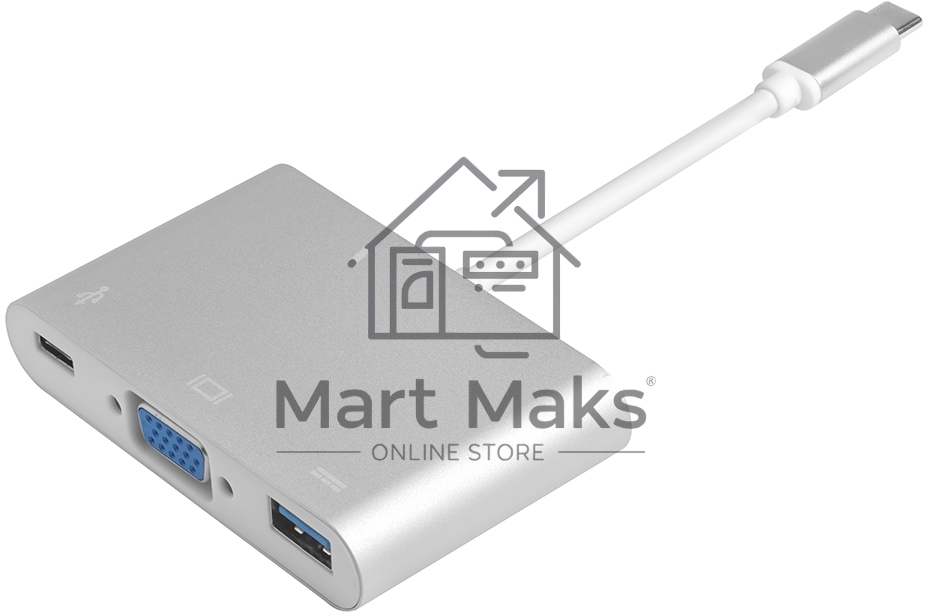 Переходник Greenconnect USB Type C -> VGA + USB 3.0 + Type C Greenconnect переходник USB Type C -> VGA + USB 3.0 + Type C