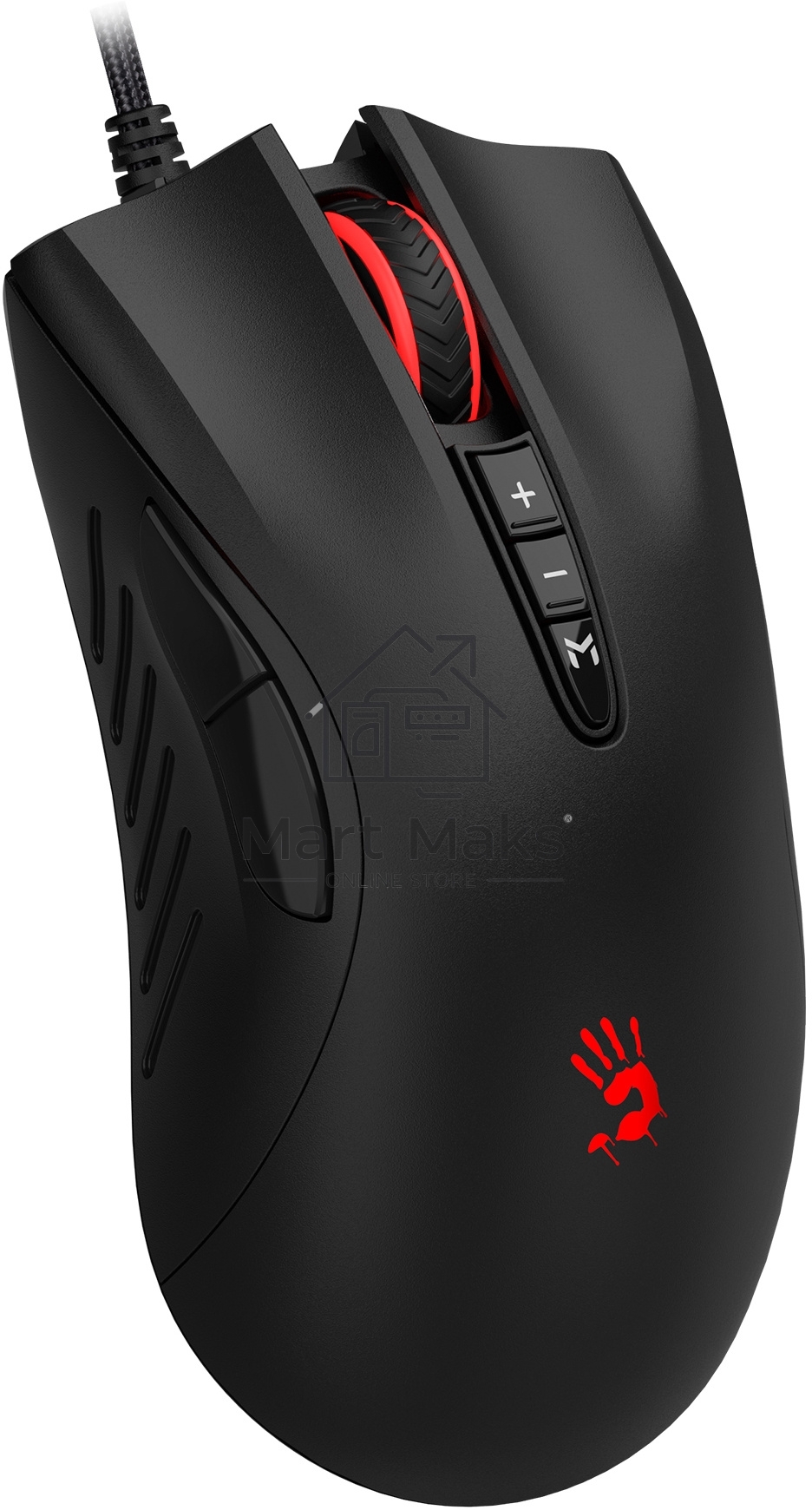 Мышь проводная A4Tech Bloody ES5 черный, 3200 dpi, USB Type-A, кнопки - 8
