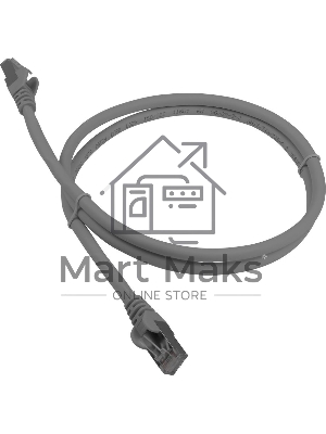 Кабель Патч-корд LANMASTER LSZH FTP кат.6A, 1.0 м, серый