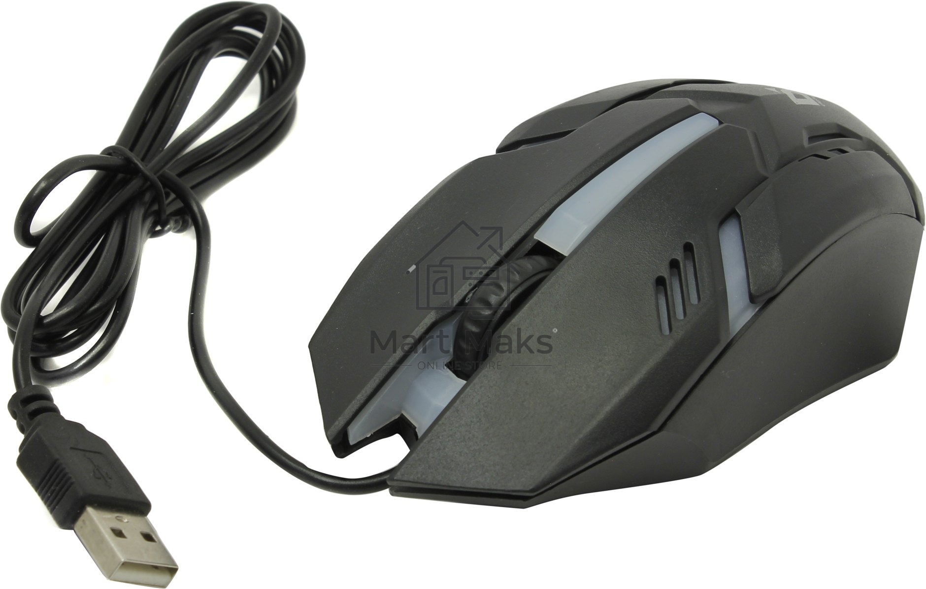 Мышь проводная Defender Cyber MB-560L черный, 1200 dpi, USB, кнопки - 3