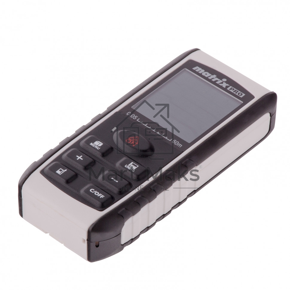 Лазерный дальномер Matrix LD-60, 60м с электронным угломером 38016