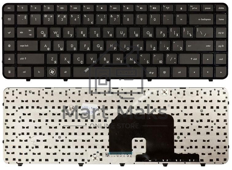 Клавиатура для ноутбука HP Pavilion DV6-3000 черная с рамкой