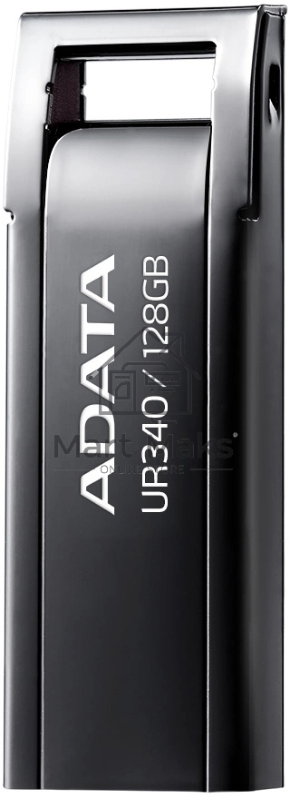 Флешка USB ADATA UR340 (AROY-UR340-128GbK), 128Gb, USB 3.2, R/W 100/30, черный