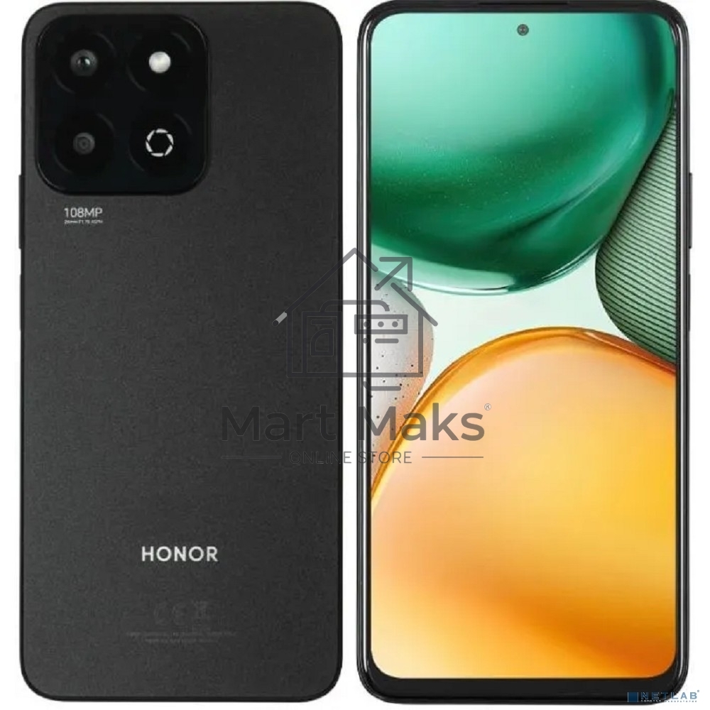 Смартфон Honor X7c, 6/128Gb, черный