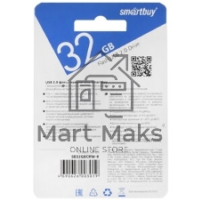 Флешка USB Smartbuy Crown black (SB32GbCRW-K), 32Gb, USB 2.0, R/W 15/5, черный/красный