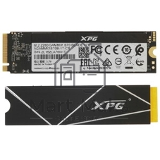 Накопитель SSD ADATA XPG BLADE S70, 1Tb, PCIe 4.0 x4, M.2 2280, NVMe, R/W 7400/5500, с радиатором