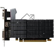 Видеокарта AFOX GeForce GT 710, 2 GB DDR3, 64 bit, HDMI, DVI-D, VGA, GPU 954 MHz
