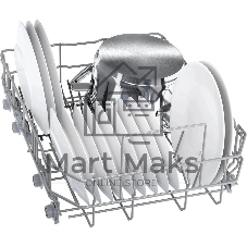 Встраиваемая посудомоечная машина Bosch SPV4HMX10E, серебристый, 44.8 см, 10 компл., 44 дБ, класс A++