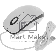 Мышь проводная Logitech M100 белый, 1000 dpi, USB, кнопки - 3