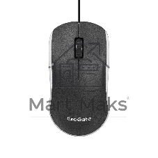 Мышь ExeGate Professional Standard M100 (USB, оптическая, 1200dpi, 3D, 3 кнопки (включая колесо прокрутки), длина кабеля 1,8м, черная, подсветка, RTL)